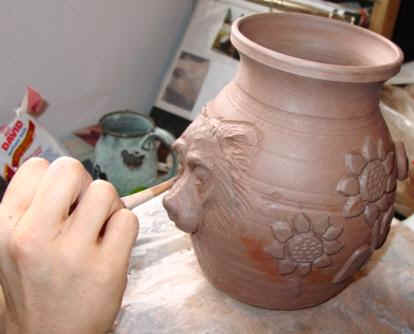 handmade urn