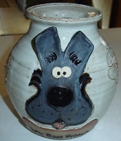 dog cartoon pet urn
