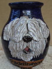 sheep dog urn