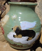 dog pet urn