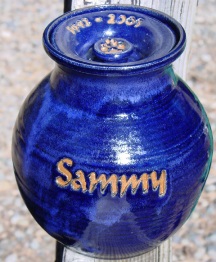 inscribed into the pot pet urn