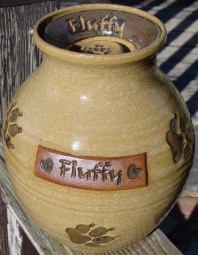 handmade ceramic pet urn