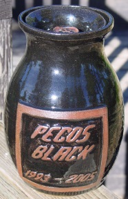 black dog pet ceramic urn